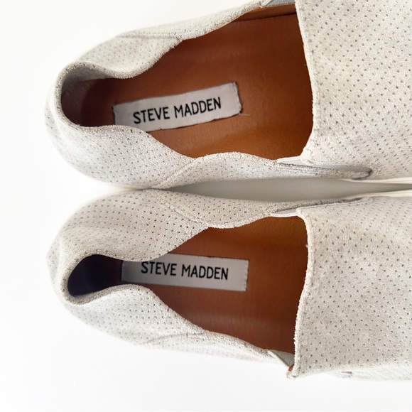 Steve Madden Suede Perforated Fayna Slip-On Sneakers size 8.5 - Picture 4 of 6